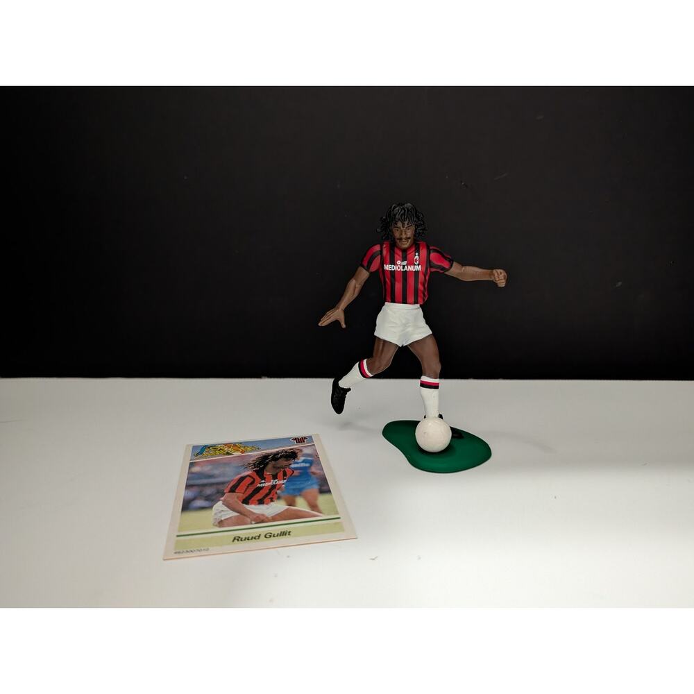1989 Tonka Sportstars Ruud Gullit AC Milan Figure w Card Forza Campioni
